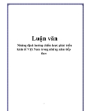 Luận văn: Những định hướng chiến lược phát triển kinh tế Việt Nam trong những năm tiếp theo