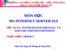 INTERGRATED FIREWALL VÀ SERCURE SERVER PUBLISHING