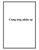 Cung ứng nhân sự