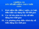 DÃY SỐ BIẾN ĐỘNG THEO THỜI GIAN