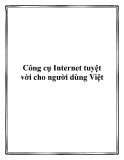 Công cụ Internet tuyệt vời cho người dùng Việt.