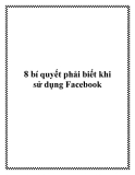 8 bí quyết phải biết khi sử dụng fac