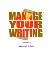 Manage Your Writing