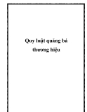 Quy luật quảng bá thương hiệu