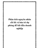 Phân tích nguyên nhân cốt lõi và bảo trì dự phòng để bắt đầu doanh nghiệp