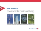 Bank of America Environmental Progress Report