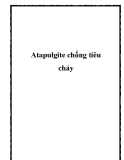 Atapulgite chống tiêu chảy