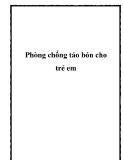 Phòng chống táo bón cho trẻ em