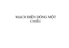 Mạch điện dòng một chiều