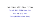 BÀI GIẢNG VẬT LÝ ĐẠI CƯƠNG - CHƯƠNG 6 NHỮNG TÍNH CHẤT TỪ CỦA CÁC CHẤT