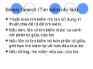 Binary Search (Tìm kiếm nhị phân)