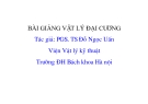 BÀI GIẢNG VẬT LÝ ĐẠI CƯƠNG - CHƯƠNG 5 HIỆN TƯỢNG CẢM ỨNG ĐIỆN TỪ