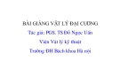 BÀI GIẢNG VẬT LÝ ĐẠI CƯƠNG - CHƯƠNG 4 NHIỄU XẠ ÁNH SÁNG