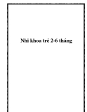 Nhi khoa trẻ 2-6 tháng