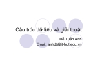 Cấu trúc dữ liệu và giải thuật (Đỗ Tuấn Anh) - Chương 3. Mảng và danh sách