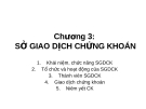 Bài giảng:Thị trường chứng khoán-Chương 3