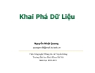 Khai Phá Dữ Liệu-Tiền xử lý dữ liệu