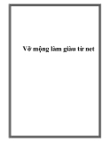 Vỡ mộng làm giàu từ net.