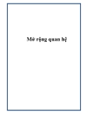 Mở rộng quan hệ.