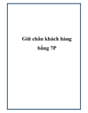 Giữ chân khách hàng bằng 7P