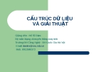 CẤU TRÚC DỮ LIỆU VÀ GIẢI THUẬT-Thuật toán và phân tích thuật toán