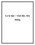 Lu lu đực – Giải độc, tiêu thũng