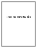 Thiên ma chữa đau đầu