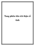 Tang phiêu tiêu ích thận cố tinh