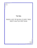 Pháp luật vầ quản lý chất thải nguy hại tại Việt Nam