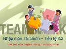 Nhập môn Tài chính – Tiền tệ 2.1