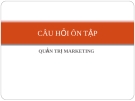 Câu hỏi ôn tập lý thuyết Quản trị Marketing