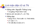 Linh kiện điện tử và TN