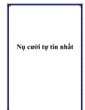 Nụ cười tự tin nhất