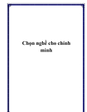 Chọn nghề cho chính mình