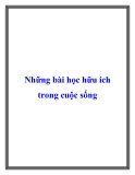 Những bài học hữu ích trong cuộc sống