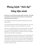 Phòng bệnh "thời đại" bằng đậu nành