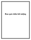 Rau quả chữa hôi miệng