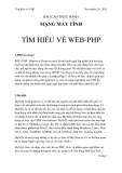 BÁO CÁO THỰC HÀNH  MẠNG MÁY TÍNH " TÌM HIỂU VỀ WEB-PHP "