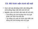 Mô hình kinh tế mở