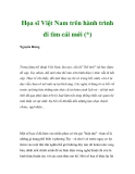 Họa sĩ Việt Nam trên hành trình đi tìm cái mới