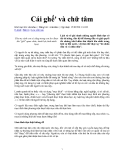 Cái ghế và chữ tâm