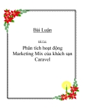    Bài Luận Đề Tài:Phân tích hoạt động Marketing Mix của khách sạn Caravel