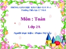 Toán Lớp 2A