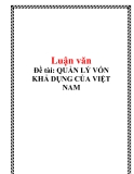 Đề tài: QUẢN LÝ VỐN KHẢ DỤNG CỦA VIỆT NAM