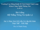 Bài Gi ảng Hệ Thống Thông Tin Quản Lý-Ths. Lê Thành Trung