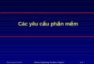 Các yêu cầu phần mềm