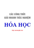 Những công thức giải nhanh trắc nghiệm hóa học