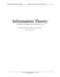 Information Theory INFORMATION THEORY AND THE DIGITAL AGE