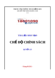 TÀI LIỆU ĐÀO TẠO CHẾ ĐỘ CHÍNH SÁCH