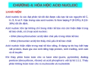 CHƯƠNG 4: HÓA HỌC ACID NUCLEIC